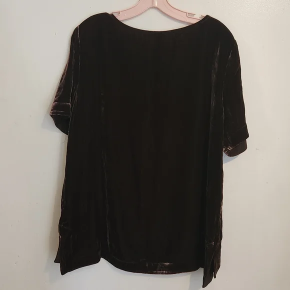 Sundance Velvet Short Sleeve Tee - Rich Chocolate - Picture 5 of 10